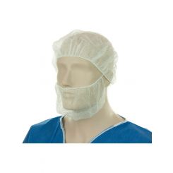 Bastion Polypropylene Beard Cover Double Loop White Pack of 100