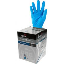 Bastion Progenics Vinyl Powder Free Gloves Blue Large Pack of 200