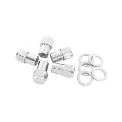 Aeroflow 0.550" Shank Closed Chrome Wheel Nuts - M12 x 1.50mm Pack of 5