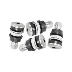 Aeroflow Bolt In Valve Stems Chrome Finish For 7/16" and 5/8" Hole Pack of 4