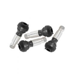 Aeroflow Rubber Pull-Thru Valve Stems Chrome Finish For 7/16" Hole Pack of 4