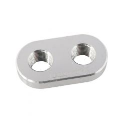 Aeroflow Weld-In Alloy Plate with 2 x 1/8" NPT Female Ports