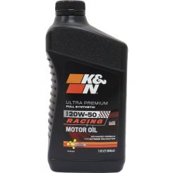 K&N Ultra Premium Full Synthetic 20W-50 Racing Motor Oil 1 Quart Bottle (946ml)