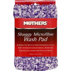 Mothers Shaggy Microfibre Wash Pad Strong Foam Core