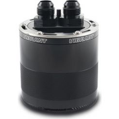Vibrant 2-Port Lid Catch Can with Internal Baffle Assembly Small