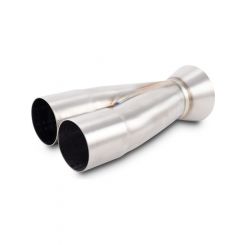 Vibrant Stainless Steel 2-1 Y-Collector 2.00" Inlet ID 3.0" Outlet OD