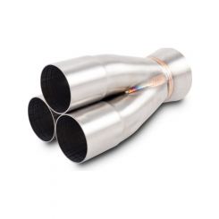 Vibrant Stainless Steel 3-1 Merge Collector 2.0" Inlet ID 3.0" Merge OD