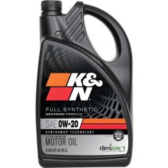 K&N Full Synthetic Motor Oil 0W-20 5 Quart 4.73L