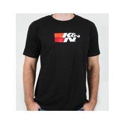 K&N Men's Racing Logo T-Shirt Black Cotton X-Large