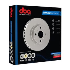 DBA En-Shield Cross-Drilled Disc Brake Rotor (Single) 314mm
