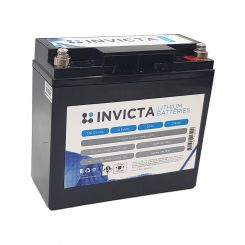 Invicta Lithium 12V 20Ah Battery Terminal M6