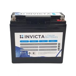 Invicta Lithium 12V 20Ah Battery Terminal M6 w/ Bluetooth