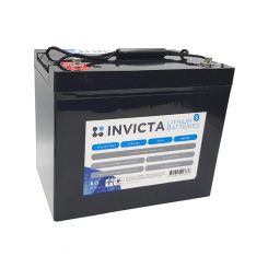 Invicta Lithium 12V 75Ah Battery Terminal M8 w/ Bluetooth