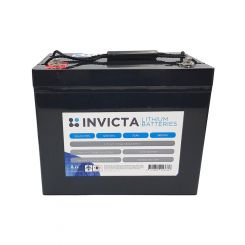 Invicta Lithium 12V 75Ah Battery Terminal M8