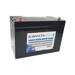 Invicta Lithium 12V 100Ah Battery Terminal M8 w/ Bluetooth