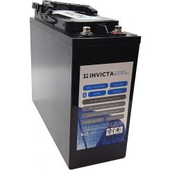 Invicta Lithium Slimline 12V 50Ah Battery Terminal M6 w/ Bluetooth