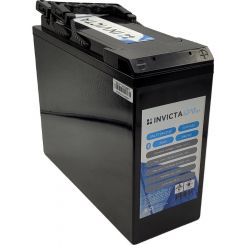 Invicta Lithium Slimline 24V 25Ah Battery Terminal M6 w/ Bluetooth