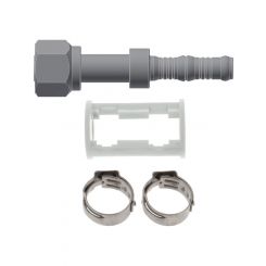 Burgaflex Fitting Straight #12 Burgaflex With Clamp & Holder