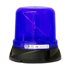 Ecco Blue Led Rotating Beacon 12/24V 3 Bolt Mount Polycarb Len - 125Fpm