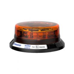 Ecco Amber Led Beacon 12/24V 3 Bolt Metal Mount - 6Xstrbe 2Xrot Patts