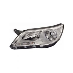 Hella Headlamp For VW Tiguan L/H 9/07 - 7/18 Halogen