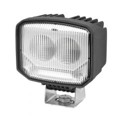 Hella Led Square Worklamp Flood Beam 12/24V 12W Black 1,000Lumens