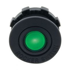 Hulk 4X4 Rocker Switch Green Led 12V For Flush & Surface Housing 16A