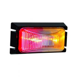 Hulk 4X4 Led Side Marker Lamp Red/Amber 12/24V Base 74 x 38 x 26mm