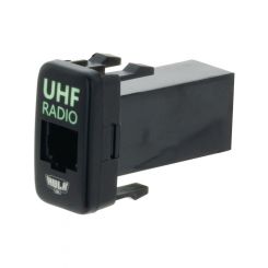 Hulk 4X4 Rj45 Uhf Socket Oe Rpl For Early Toyota Green Led - 40 x 22mm