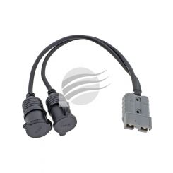 Hulk 4X4 Anderson Plug 50Amp 2X Acc Socket Cable Assembly 300mm Long
