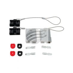 Hulk 4X4 50Amp Connector Kit Grey With Covers, Fixing Plugs Pack of 2