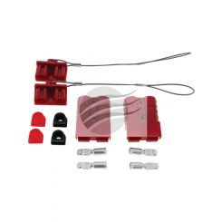 Hulk 4X4 50Amp Connector Kit Red With Covers, Fixing Plugs Pack of 2