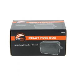 Jaylec 12-Slot Relay & Fuse Box For 1 x 4Pin Rel 5 x 5Pin Rel 6 x Fuses