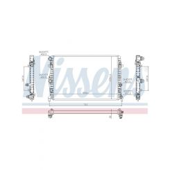 Nissens Radiator For VW Polo AW 7/2017-On Petrol A/T M/T Skoda Audi A1