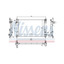 Nissens Radiator For Alfa Romeo Giulietta 2010-On Diesel