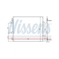 Nissens Condenser For Renault Trafic Ii 2.0L - Dsl 8/06-On