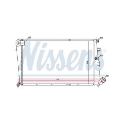 Nissens Radiator For Citroen XM / 605 6/1989-On Petrol M/T A/T