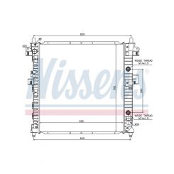 Nissens Radiator For SsangYong Actyon 2006-On 2.0L Diesel