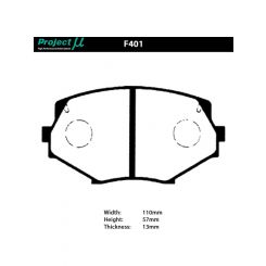 Project Mu Hc-Ep Brake Pad Set For Mazda MX5 Na8 Nb6 Nb8A Front