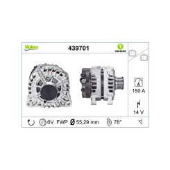 Valeo Alternator 14V 150A Citroen Peugeot 1.6Hdi 2.0Hdi 2010- Plug Com