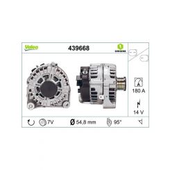 Valeo Alternator 14V 180A Bmw X5 530D E70 N57D30