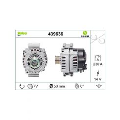 Valeo Alternator 12V 230A Bmw X5 X6 4.4L E70 E71 S63B N63B Engine