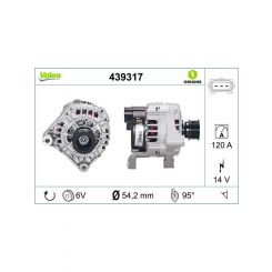 Valeo Alternator 12V 120A Bmw M3 3.2L 2002 - 05