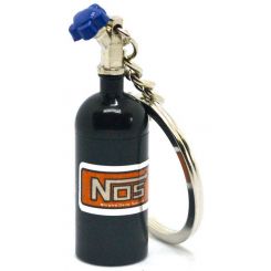 NOS Nitrogen Gas Bottle Keychain Black
