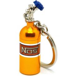 NOS Nitrogen Gas Bottle Keychain Yellow