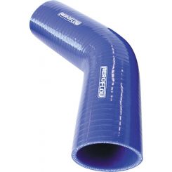 Aeroflow 45 Degree Silicone Hose Elbow 2" 51mm ID, 145 Leg Blue