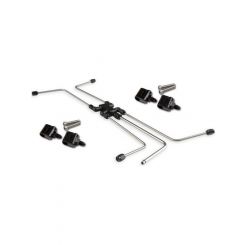Earls Aluminum LS Steam Vent Kit Black Anodized For Chevy SB