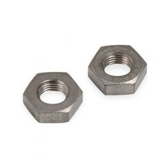 Earls Bulkhead Nut Fittings -3 AN Female Threads Stainless Pair