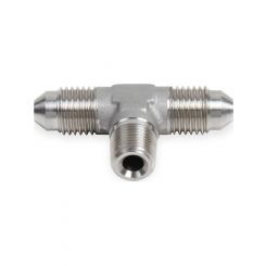 Earls -6 AN to 1/4 NPT Stainless Steel Tee On Side Fitting