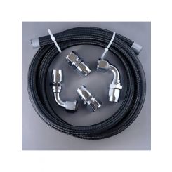 Fragola Vacuum Pump Plumbing Kit 72", 2 Straight/90 Degree Hose Ends